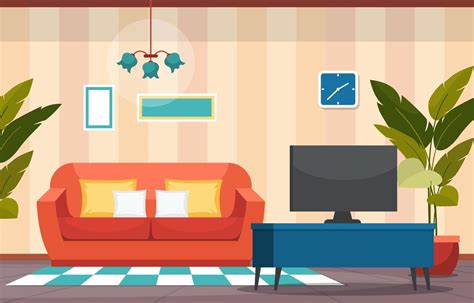 sitting room vector.